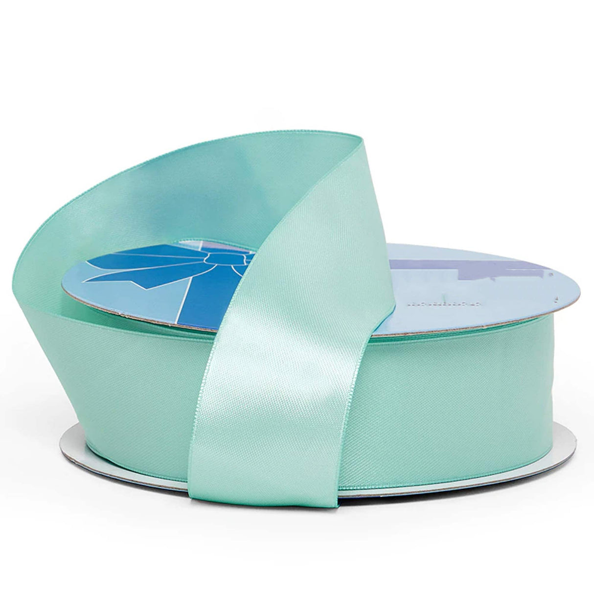 Pure Shade Satin Ribbon – Premium Roll 1/4 '' X 100 yd Single Faced 1 / roll Mint