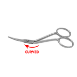 Embroidery Applique Scissors 4" Fine Point Mini Double Curved