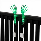 Green Light Ghost Hands Halloween Decor 1 Pair Set