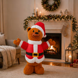 6FT Plush Teddy Bear Christmas Holiday Yard Decoration