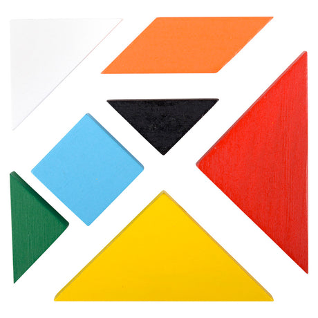 Wooden Tangram Puzzles (24 Pc Display)