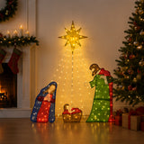 66" LED Lighted Nativity Scene Christmas Decoration