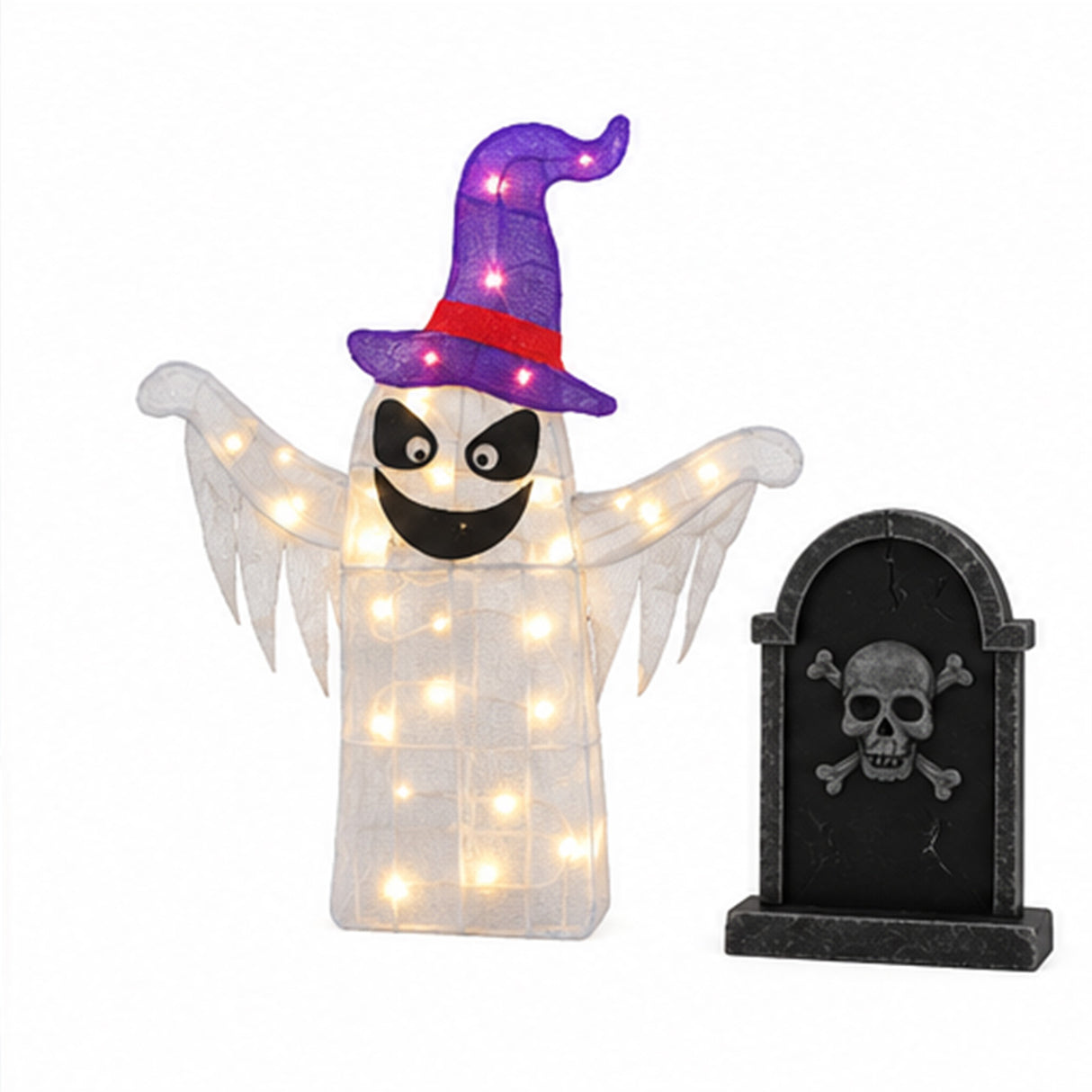 30 Inch Halloween Ghost Decoration Outdoor Yard Decor