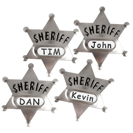 Metal Sheriff Badge (1 DZ)