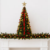 6.5FT Pre Lit Christmas Tree Warm White Multi Lights
