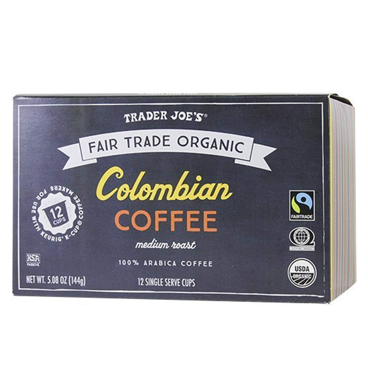 Colombian Coffee Cups Fair Trade Organic 10 Cups