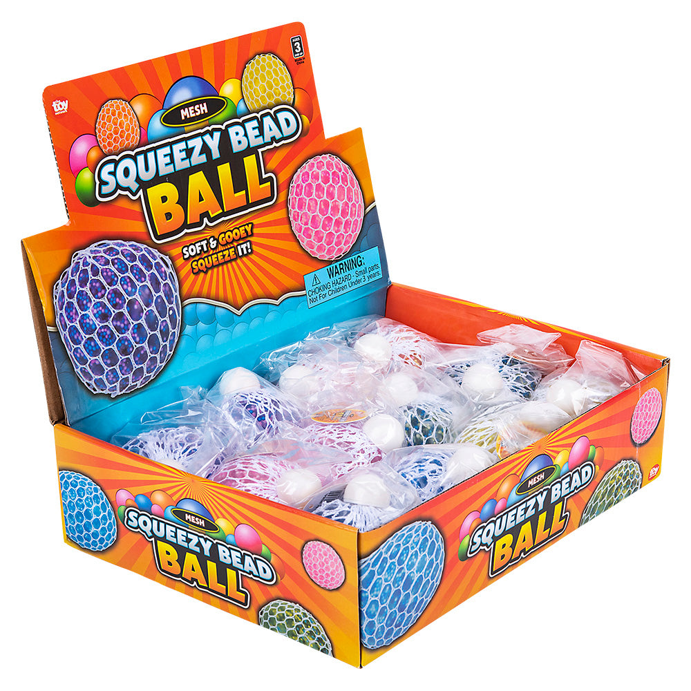 Squeeze Bead Mesh Ball (12 PC Display)