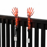 1 Pair Orange LED Ghost Hands Halloween Decoration