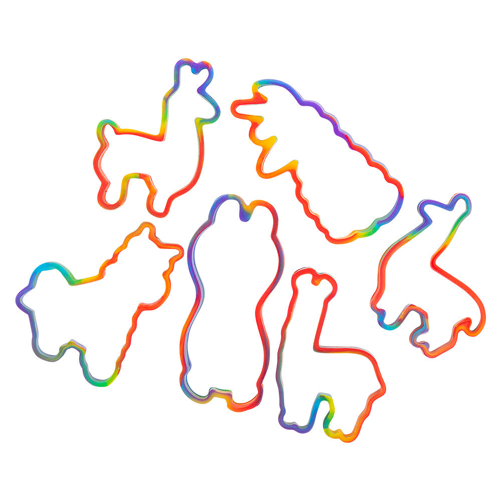 Llama Rainbow Silicone Stretch Bands (1 CNS)