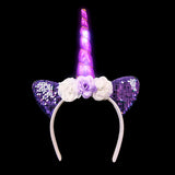 Light-Up Unicorn Flower Headband