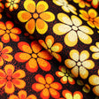 Floral Trance Nylon Spandex Fabric - Multi-Color Floral Print, 58-60" Width (1 Yard)
