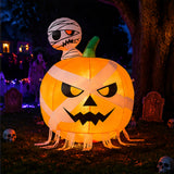 47.2" Horror Pumpkin Halloween Yard Decoration