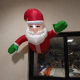 2.5FT Wall Hanging Santa Christmas Decoration