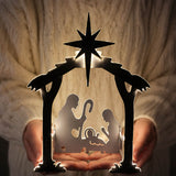 54" Lighted Nativity Scene Christmas Yard Decoration