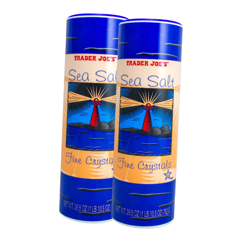 Trader Joe's Sea Salt Fine Crystals Pure & Versatile 26.5 oz
