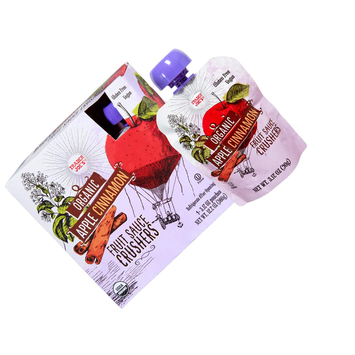 Organic Apple Cinnamon Fruit Sauce Crushers 12.7 oz