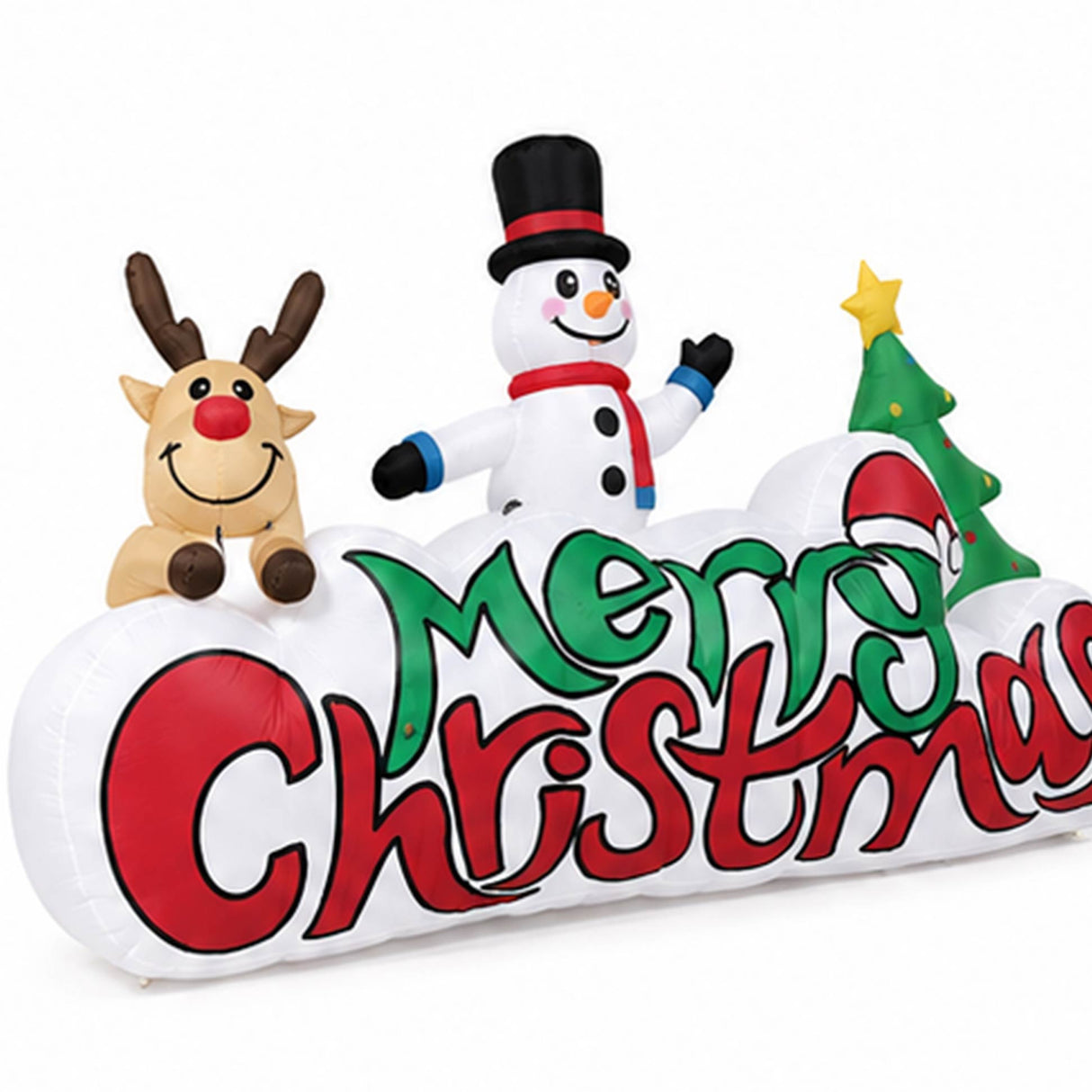 10FT Santa Claus with Fawn Christmas Yard Decoration