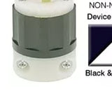 Non-NEMA Locking Plug Industrial Black White