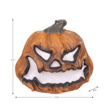 10 Inches Glowing Scary Face Jack-o-Lantern Halloween Decor with Light