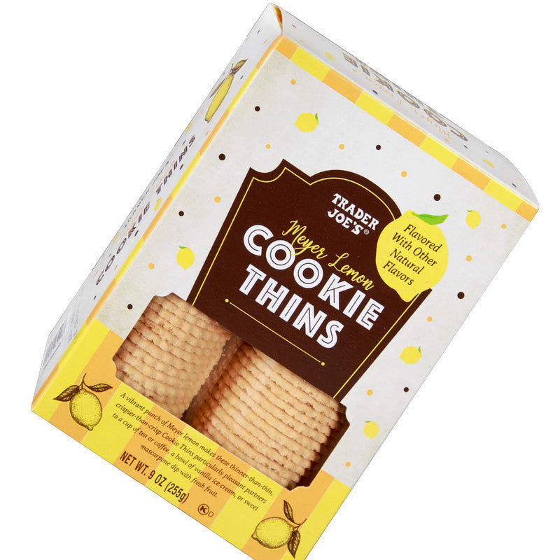 Meyer Lemon Cookie Thins 9 oz Crisp & Citrusy