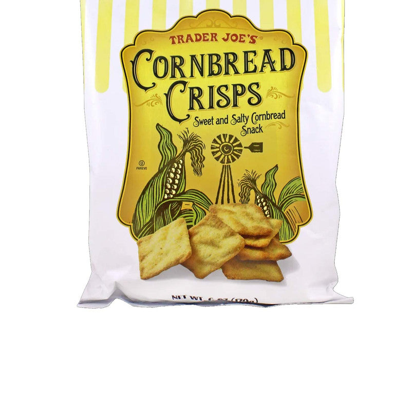 Trader Joe's Cornbread Crisps Savory Snack 6 Oz
