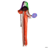 4 Ft. 5 1/4" Hanging Light-Up Clown Animated Prop Halloween Decoration