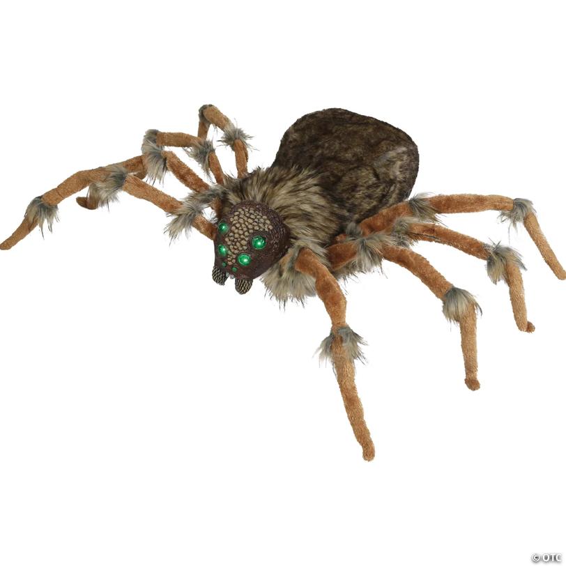 4 Ft. 5" Deluxe Light-Up Furry Wolf Spider Halloween Decoration
