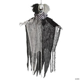 4 Ft. Hanging Black & White Clown Animated Prop Halloween Decoration