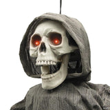 4 Ft. Hanging Gray Skeleton Reaper Halloween Decoration