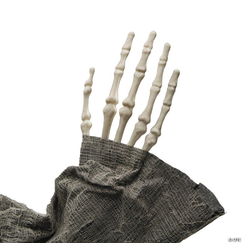 4 Ft. Hanging Gray Skeleton Reaper Halloween Decoration