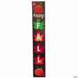 4 Ft. Leaves & Pumpkins Happy Fall Wood Porch Sign Outdoor Decoration