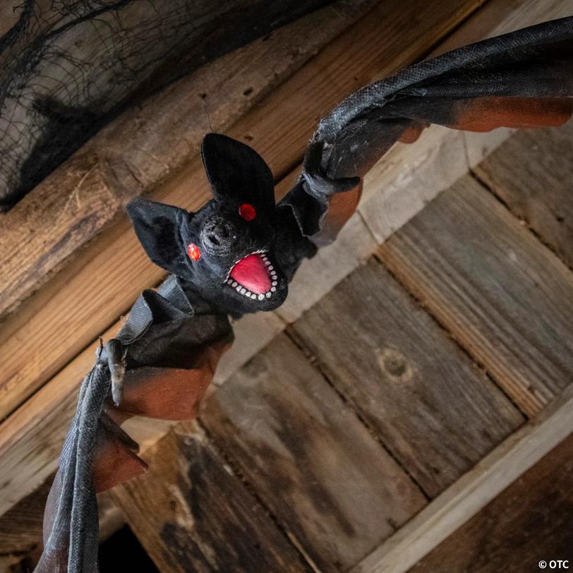 4 Ft. x 14 3/4" Hanging Black Vampire Bat Halloween Decoration