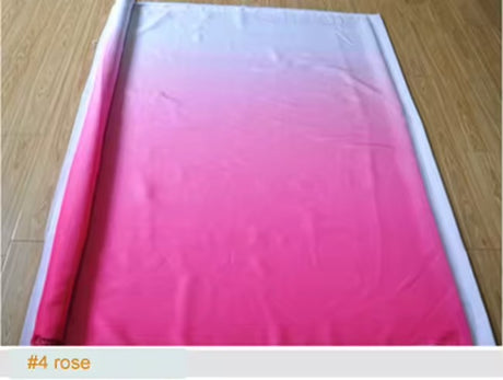 Gradient imitated silk mateiral 30d chiffon fabric for dress 2 tone fabric for dancing clothing wedding fabric meter