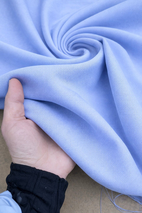 Blue Denim Look Stretch Twill