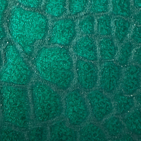 Velvet Hologram Embossed Giraffe Print Fabric