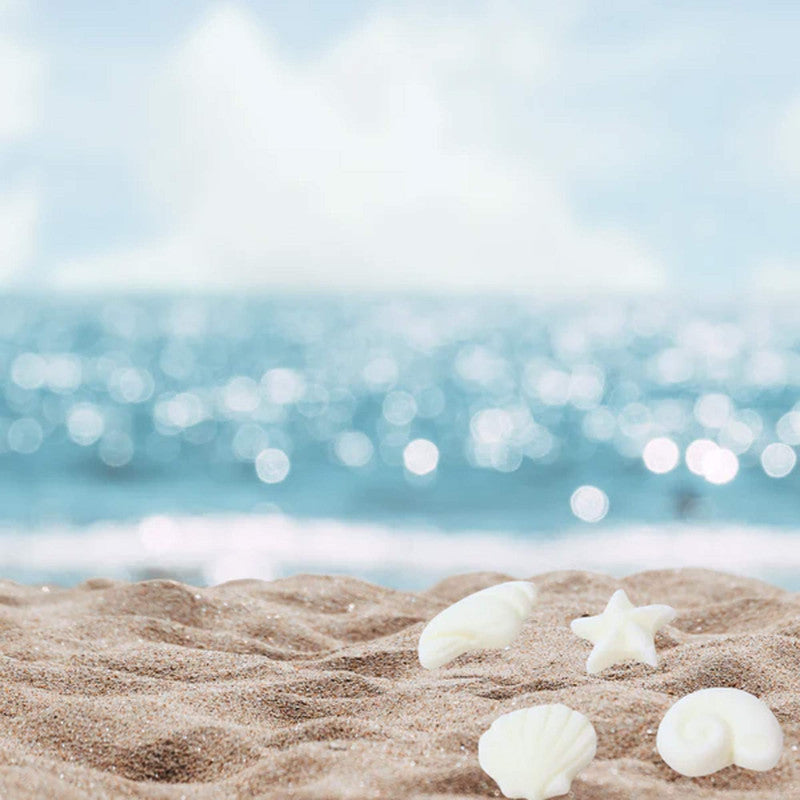 Seashells and Starfish Sugar Decorations 1 Box - 12 pcs