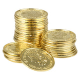 Gold Coin Plastic Coins (144 Pc Poly Bag)