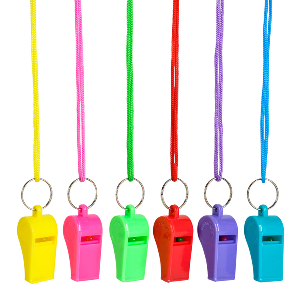 Neon Whistle Necklace (1 DZ)