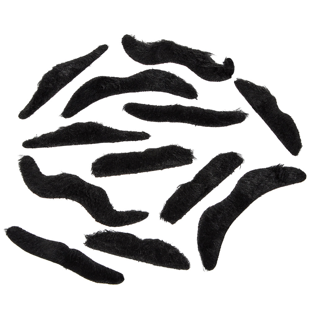 Mustaches Assorted Costume Set (12 Pc Card)