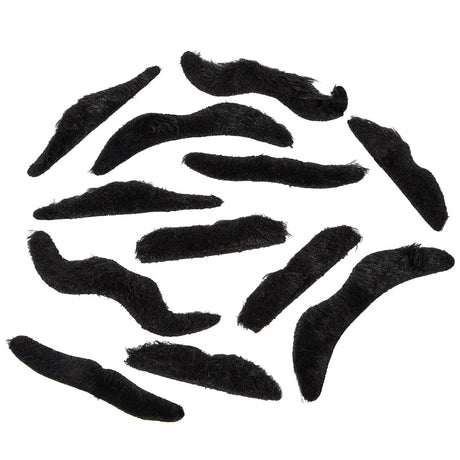 Mustaches Assorted Costume Set (12 Pc Card)