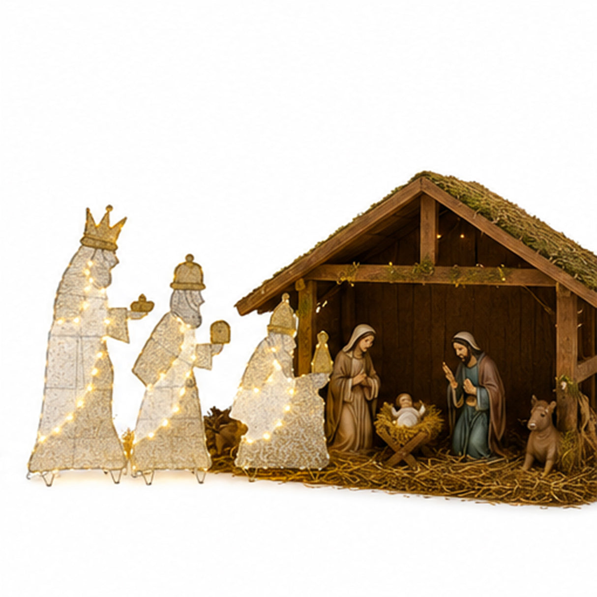 3-Piece Three Wise Men Nativity Yard Decoration Set
