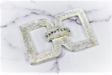 Rhinestone Connector Silver Accent