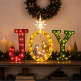 LED Lighted JOY Sign Christmas Outdoor Decoration