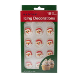 Christmas Edible Cake Decorations Candy Cupcake Topper