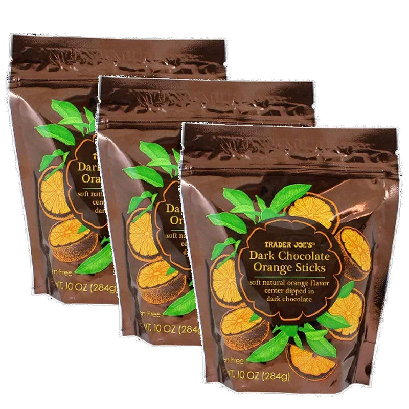 Trader Joes Dark Chocolate Orange Sticks/10 Oz