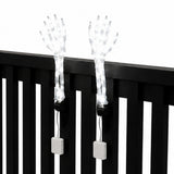 Cool White Light Ghost Hands Halloween Decor 1 Pair Set