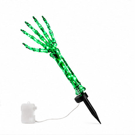 Green Light Ghost Hands Halloween Decor 2 Pair Set