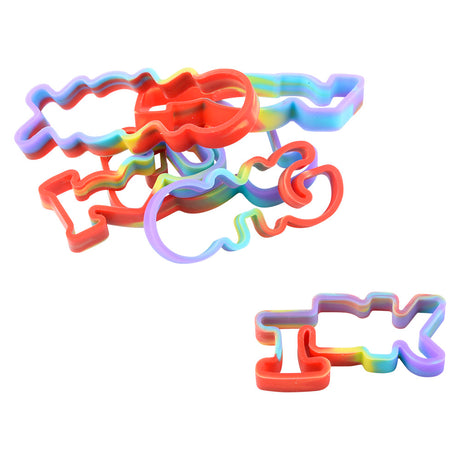 Rainbow Silicone Stretch Bands (144 Pc Can)