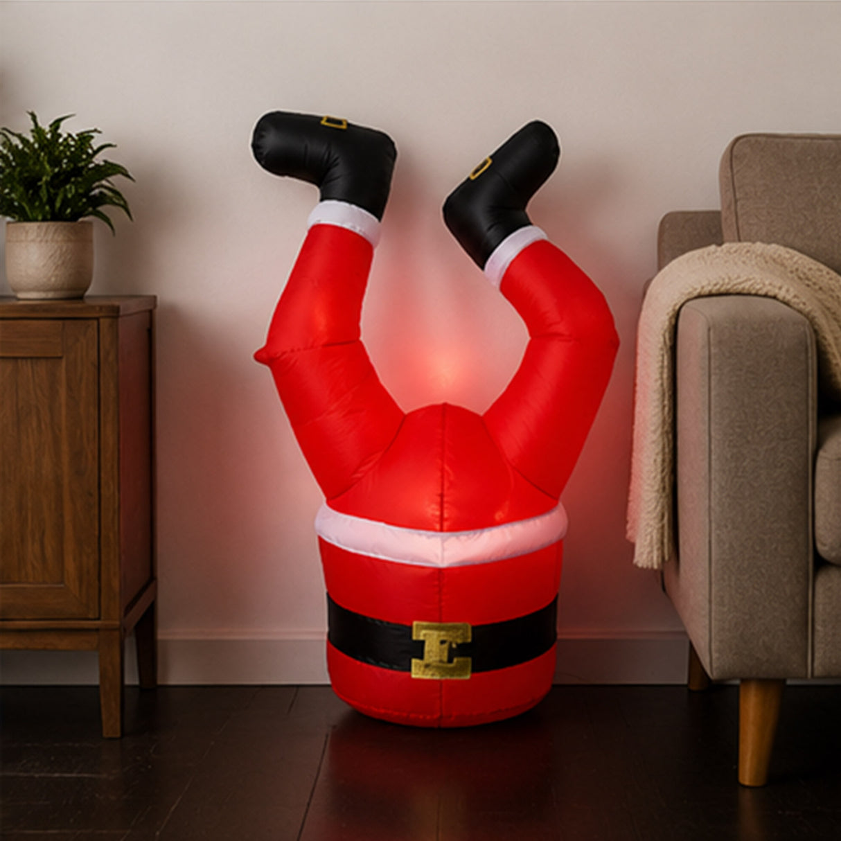 3.5FT Santa Legs Christmas Yard Decoration Prop