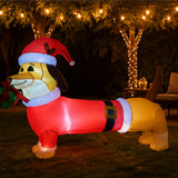 5FT Long Dachshund Christmas Yard Decoration Prop